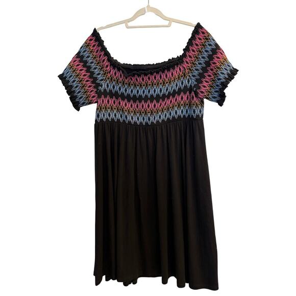 Torrid Size 3 3X Off the Shoulder Embroidered Dress - Picture 3 of 6